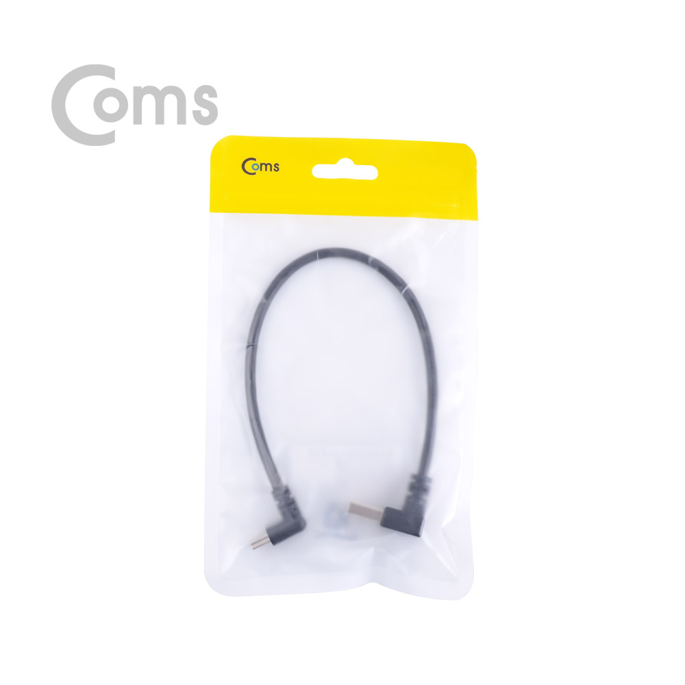 Coms USB 젠더 Mini 5P(M) 하향꺾임/A(M) 하향꺾임(꺽임) 25cm