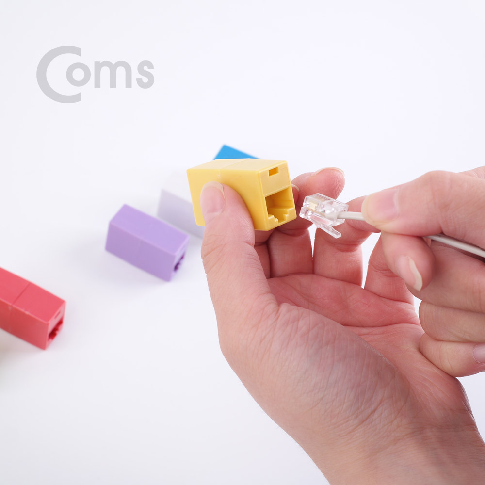Coms 커플러(RJ45) I형 8P8C, 일반/벌크 Green