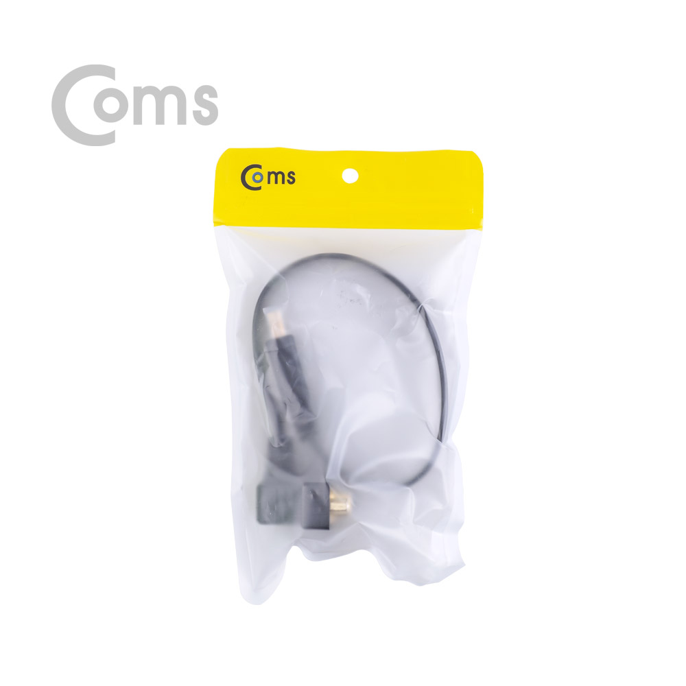 Coms HDMI 젠더(HDMI M/DVI F) 25cm / DVI ㄱ자 꺾임(꺽임)