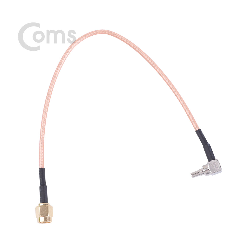 Coms 안테나 변환 케이블 SMA(M) to CRC9(M) 꺾임(꺽임)_ 20CM