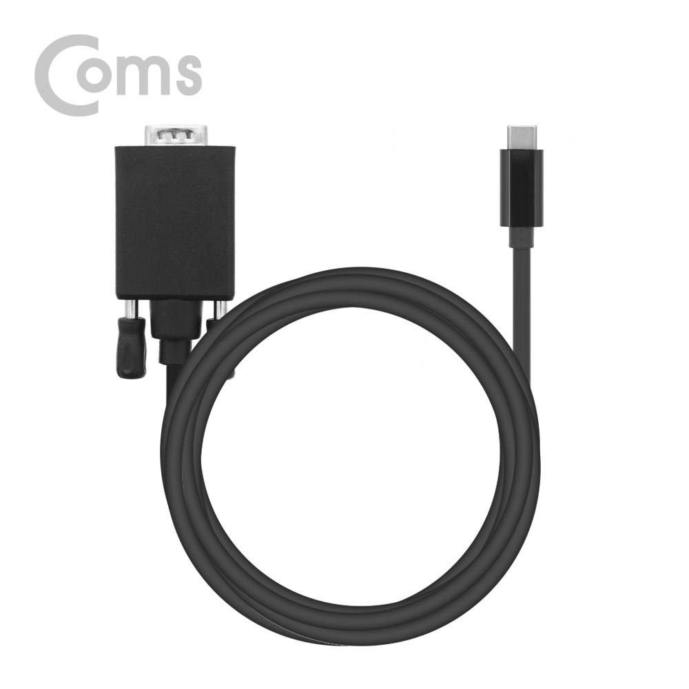 Coms USB 3.1 컨버터 케이블(M/M) 1.5M (Type-C to VGA 1080p 60Hz)