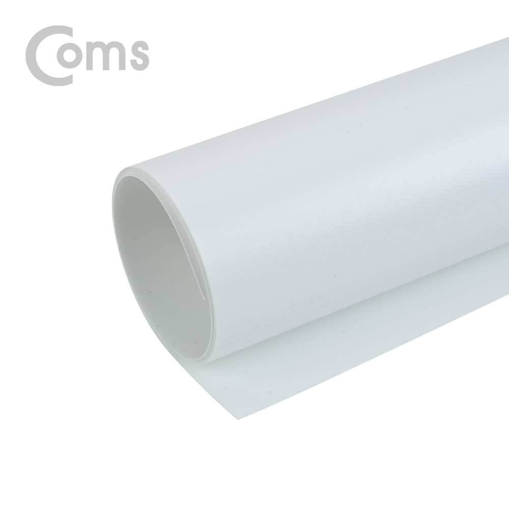 Coms 촬영 PVC 양면 무광 배경지 (45x85cm) White