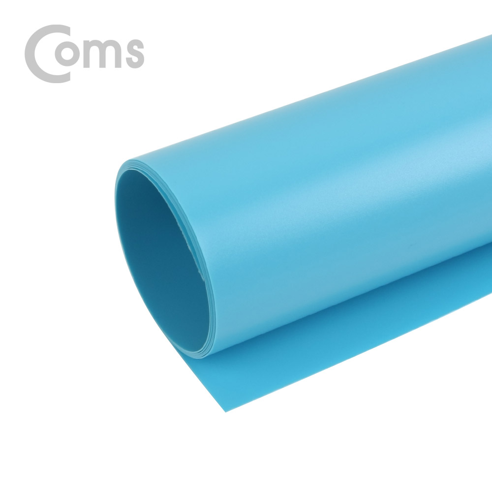 Coms 촬영 PVC 양면 무광 배경지 (60x115cm) Blue
