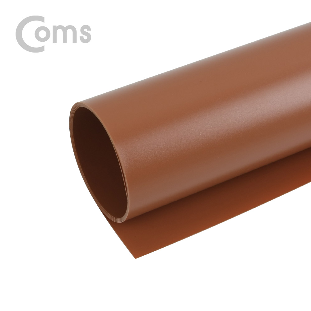 Coms 촬영 PVC 양면 무광 배경지 (60x115cm) Brown