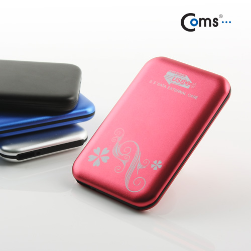Coms USB 외장 케이스(SATA HDD) 2.5, USB 3.0/Pink