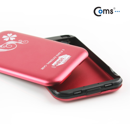 Coms USB 외장 케이스(SATA HDD) 2.5, USB 3.0/Pink