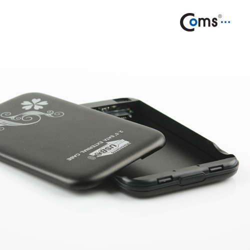 Coms USB 외장 케이스(SATA HDD) 2.5, USB 3.0/Black