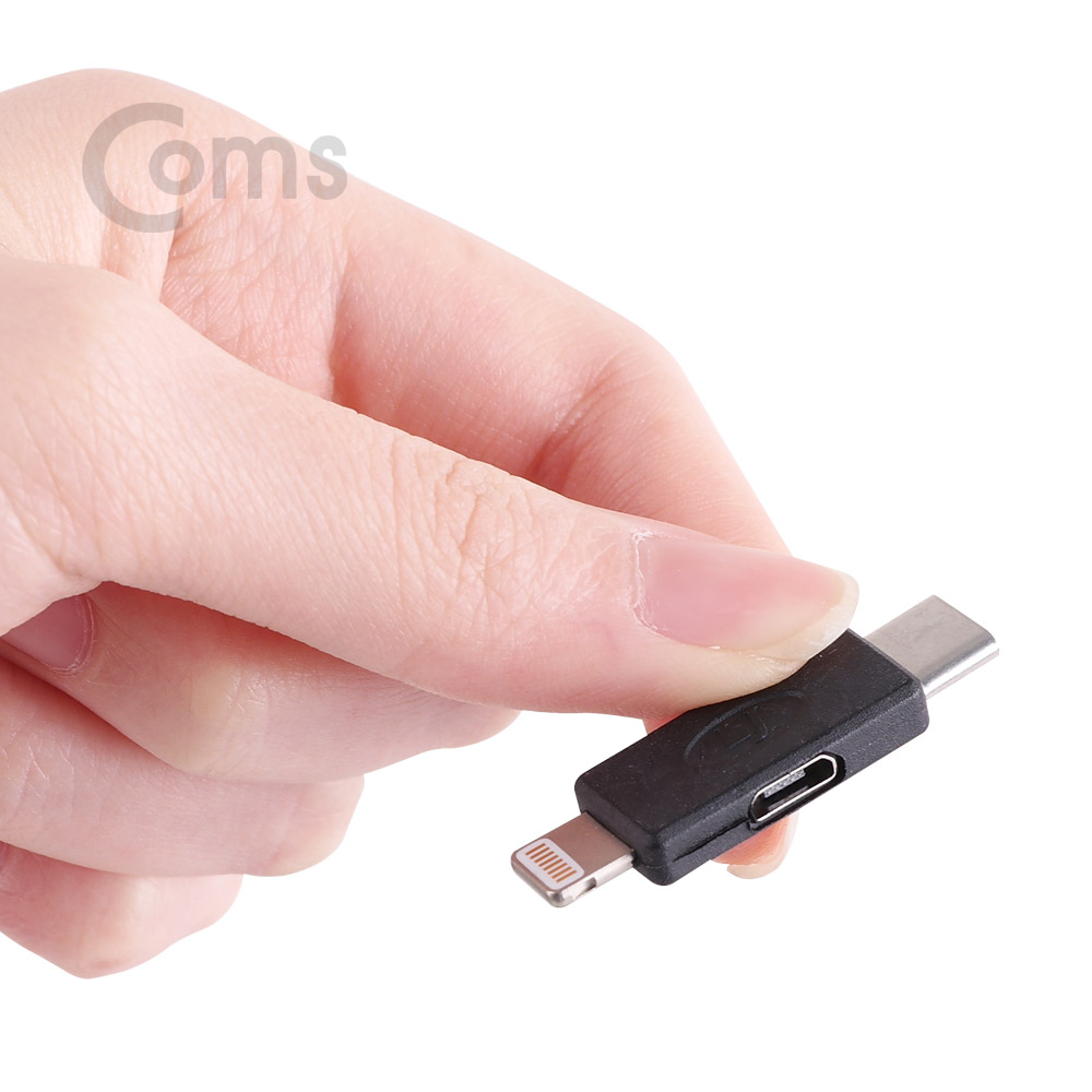 Coms USB 3.1 (Type C) 젠더, T형 Black