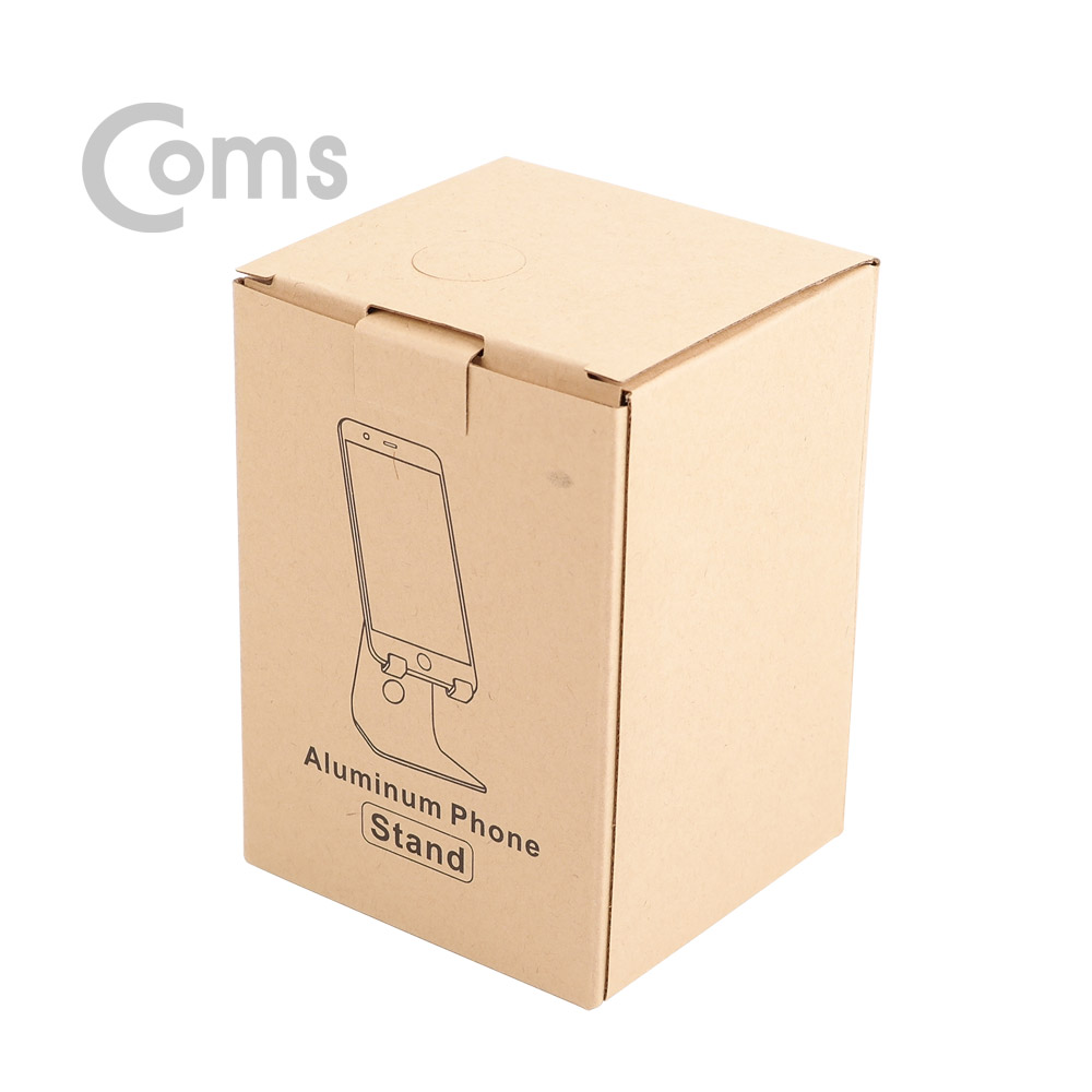 Coms 스마트폰 거치대 Silver / 알루미늄 스탠드 / 탁상용 / 각도조절