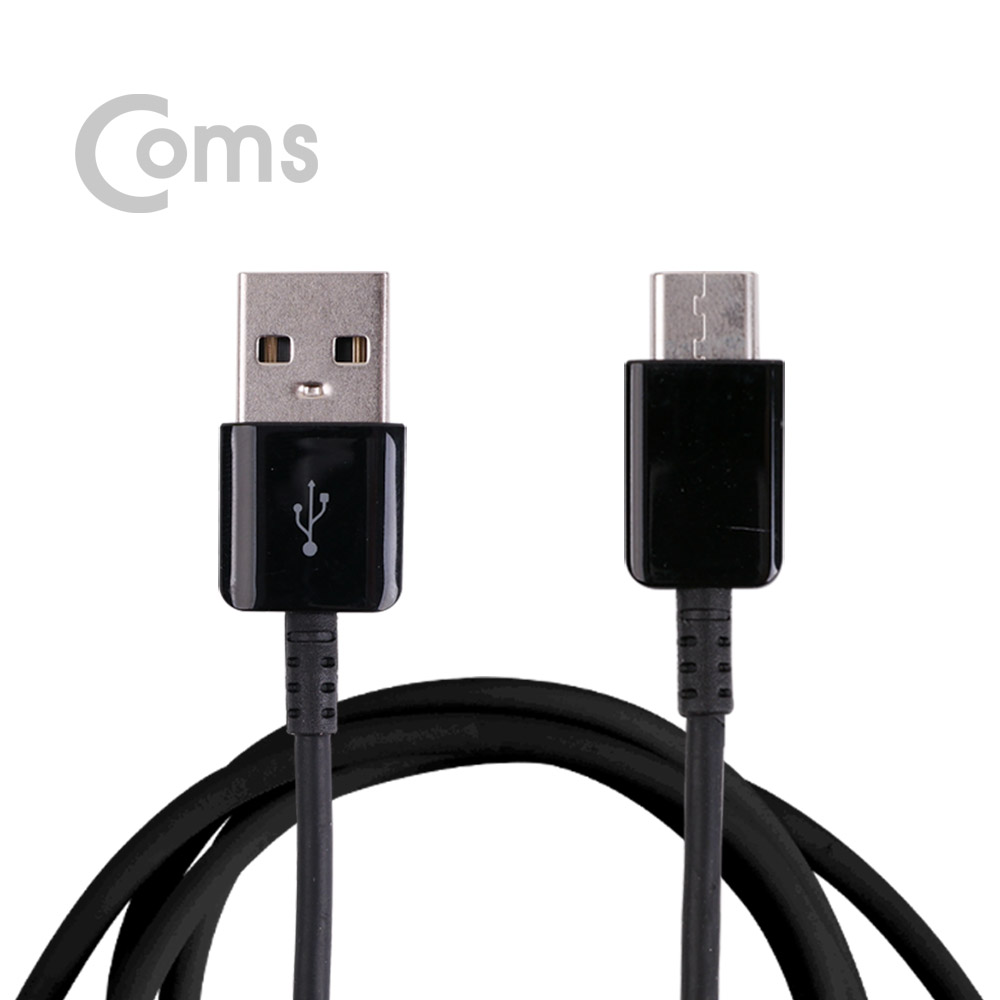 Coms USB 3.1(Type C) 케이블(USB), Black