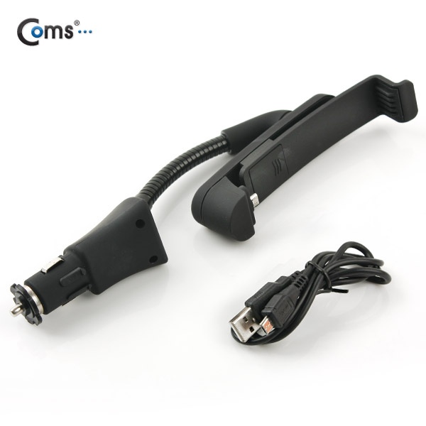 Coms 차량용 거치대, 시가잭 일체형/안드로이드폰, Micro B/USB 1P / 시거잭