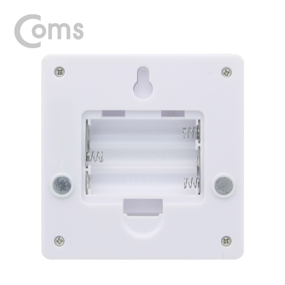 Coms LED 스위치 벽면등(Switch Light) 사각 / 10 LED / 3 x AAA
