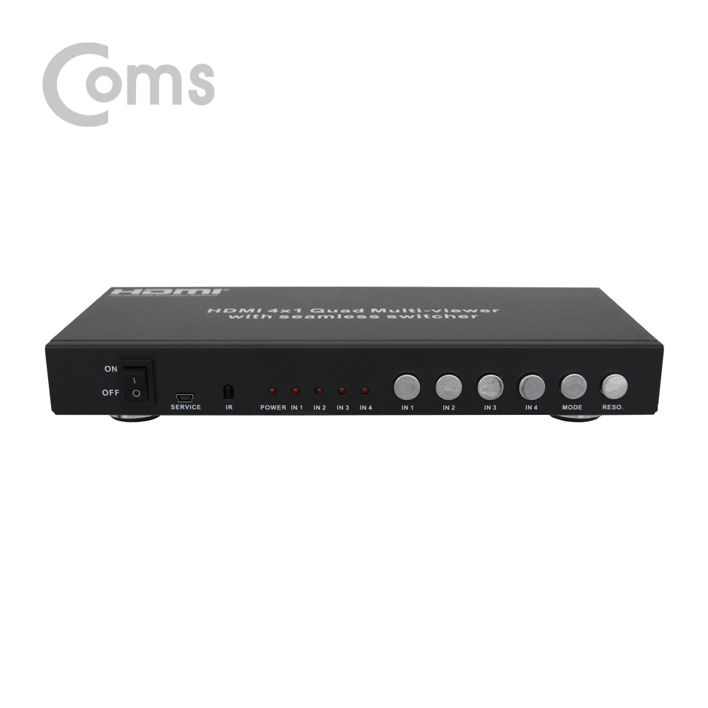 Coms HDMI 화면 분할기 & LAN ( 4 x 1 )
