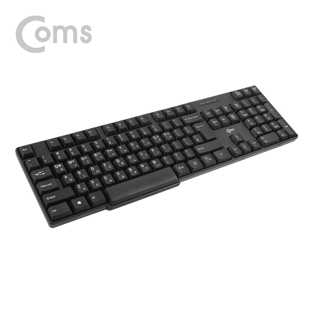 Coms USB 유선 키보드 / 멤브레인 / 104키 / USB 2.0 / 블랙 컬러