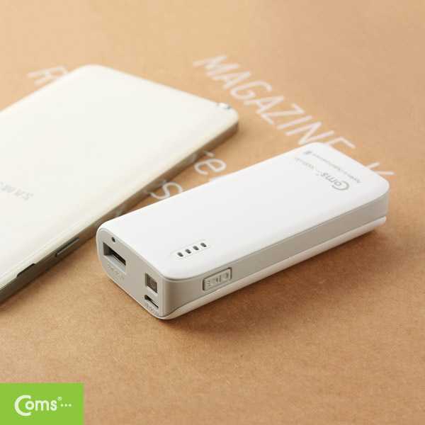Coms 보조 배터리 / 비상 충전기(5600mAh)삼성 SDI 배터리사용,Micro B/USB충전,Gray