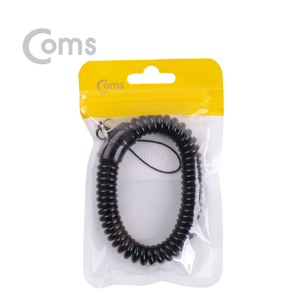 Coms 스프링 스트랩 OD 12mm / Black / 분실 방지 / 손목걸이