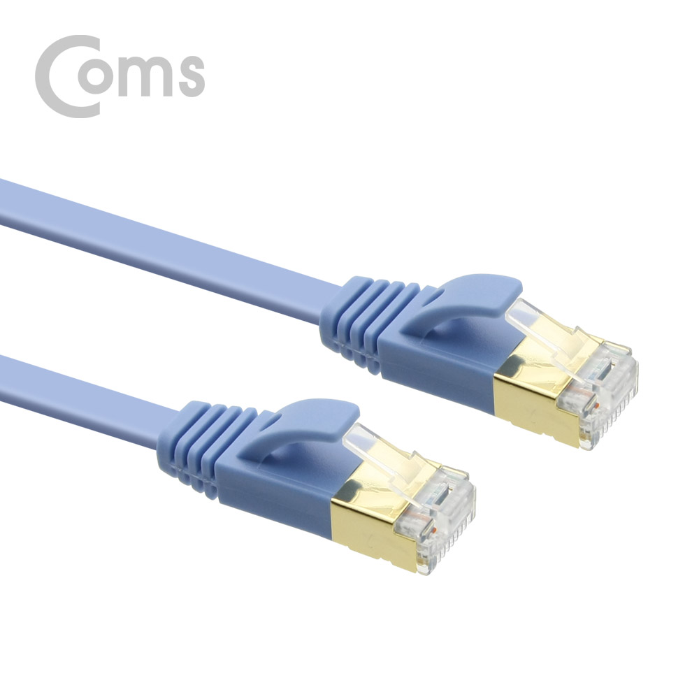 Coms 랜케이블(Direct/Cat7/플랫형) 30M/LAN/10Gbps
