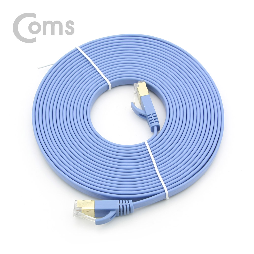 Coms 랜케이블(Direct/Cat7/플랫형) 5M/LAN/10Gbps