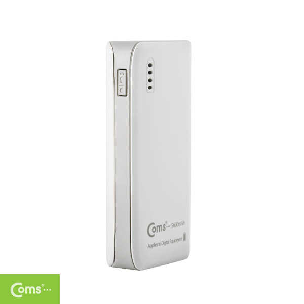 Coms 비상충전기(5600mAh)삼성 SDI 배터리사용,Micro B/USB충전,Gray/보조 배터리