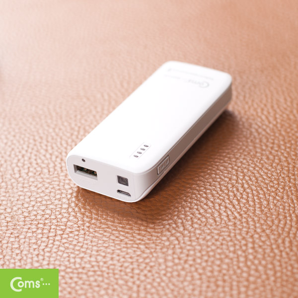 Coms 비상충전기(5600mAh)삼성 SDI 배터리사용,Micro B/USB충전,Gray/보조 배터리