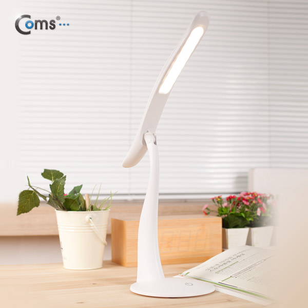 Coms USB 램프(스탠드형/유선형) White
