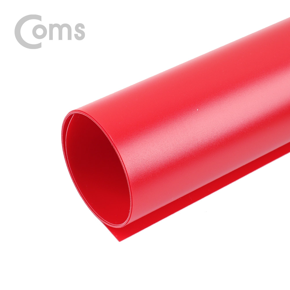 Coms 촬영 PVC 양면 무광 배경지 (45x85cm) Red