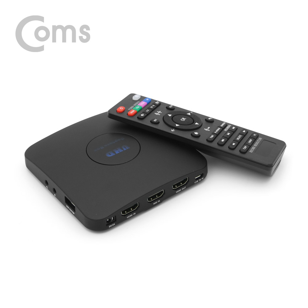 Coms HDMI 캡쳐(HD Video) / UHD 4K2K 입력지원 / Mic 지원 / PC 저장기능