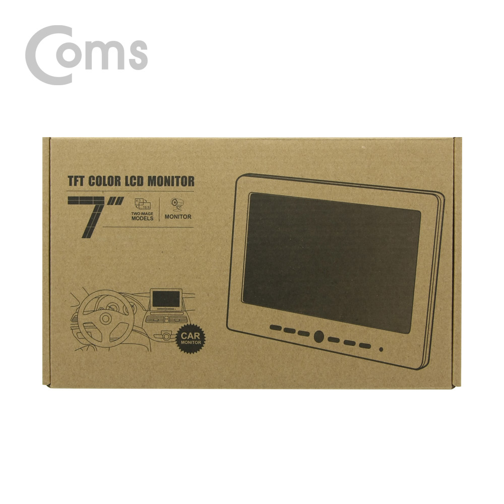 Coms 차량용 7형 LCD CCTV 카메라 (RCA 단자 모니터)