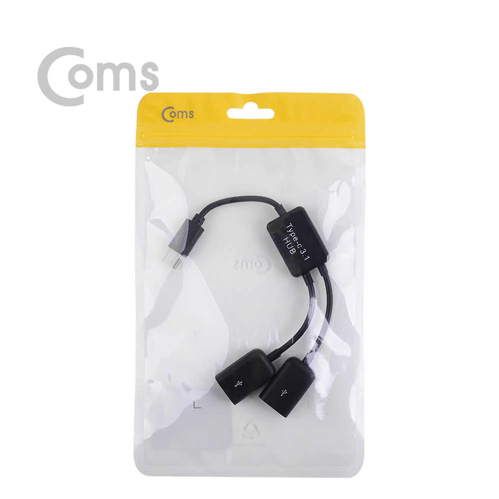 Coms USB 3.1 허브(Type C), USB A 2P / Type C OTG 케이블