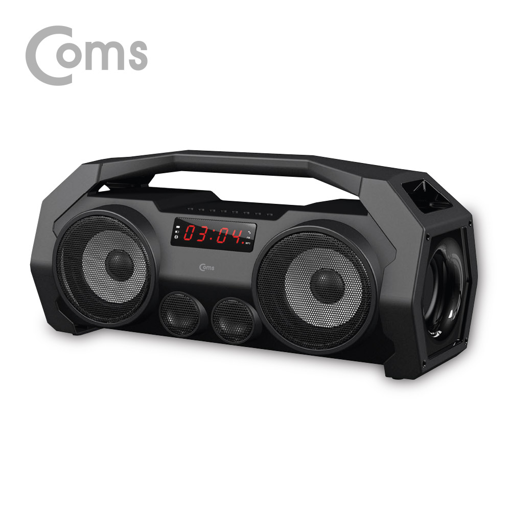 Coms 블루투스 스테레오 스피커 v4.2 (최대출력 20W/USB/MicroSD/FM라디오/AUX 지원)/ evn1