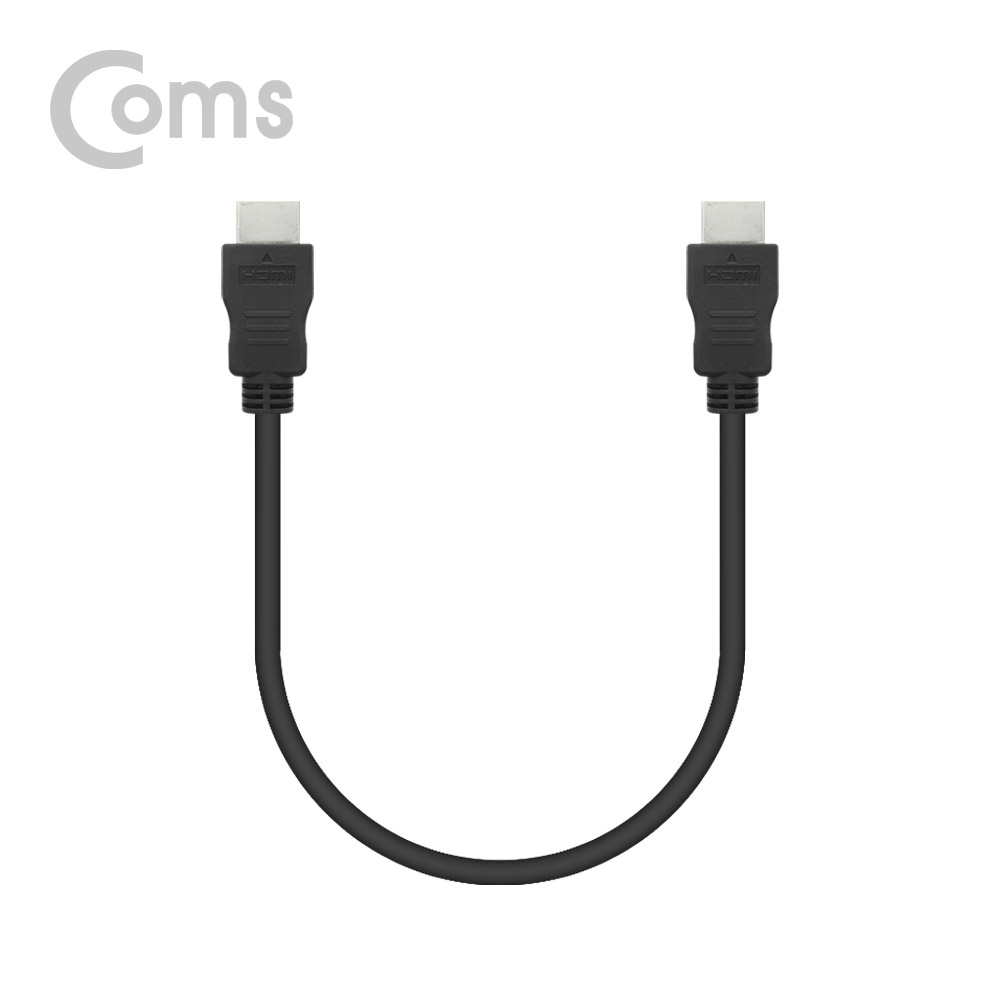 Coms [딜러용] HDMI 케이블(경제형 V2.0) 4K x 2K @60Hz 지원 / 30cm