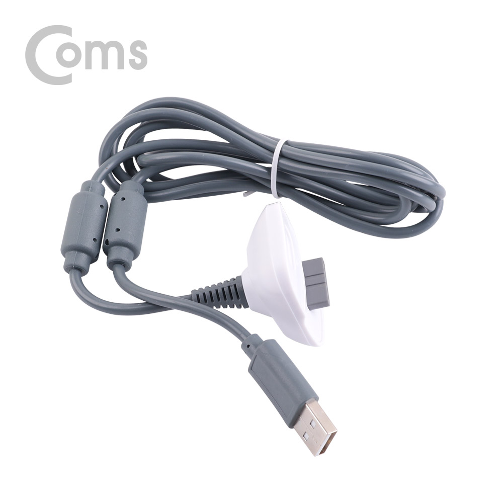 Coms XBOX 360 전용 무선 컨트롤러 USB 충전케이블 1.5M / 그레이