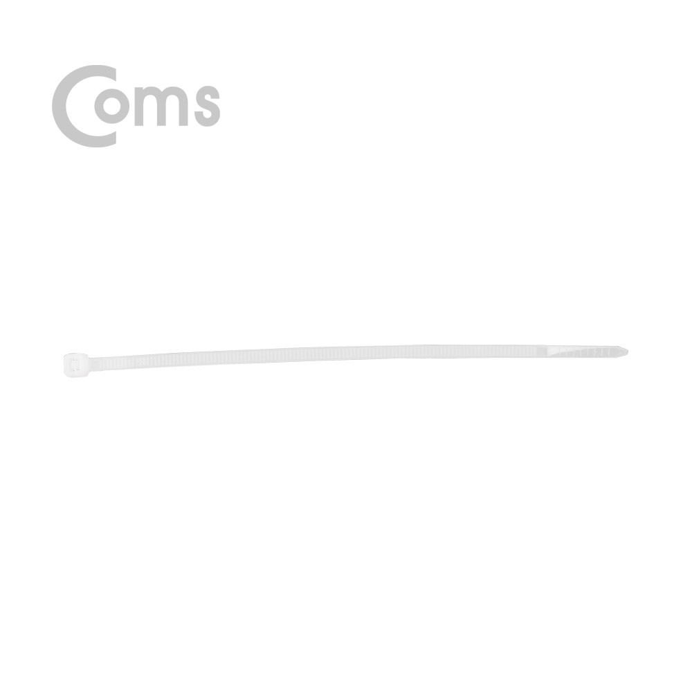 Coms 케이블 타이(간편형/100pcs) White, 길이 150mm, 너비 3.5mm