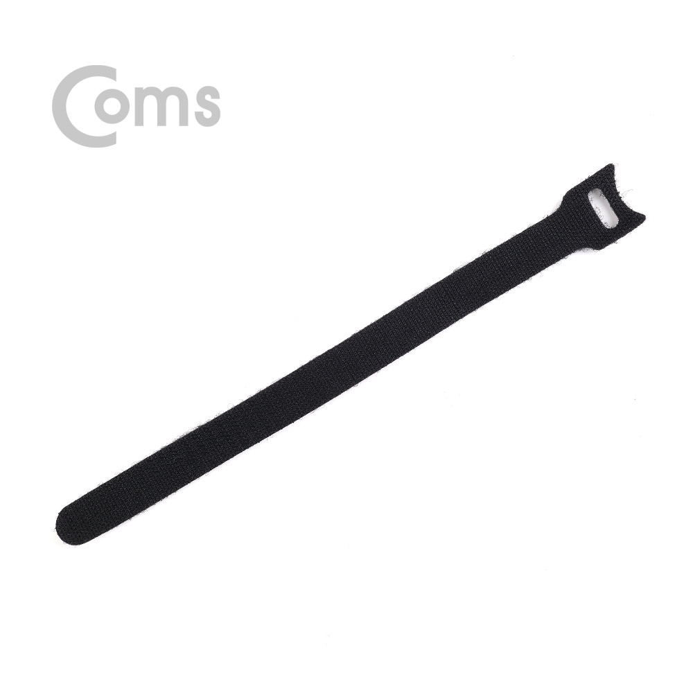 Coms  벨크로 타이(10pcs), MGT-250/ 250mm/ Black