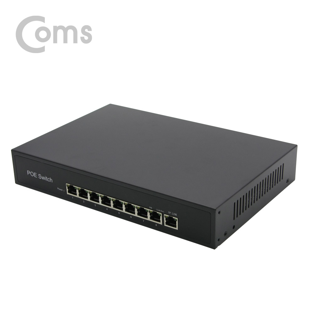 Coms 8포트 POE 스위치 허브 (10/100Mbps, PoE 장비전용)