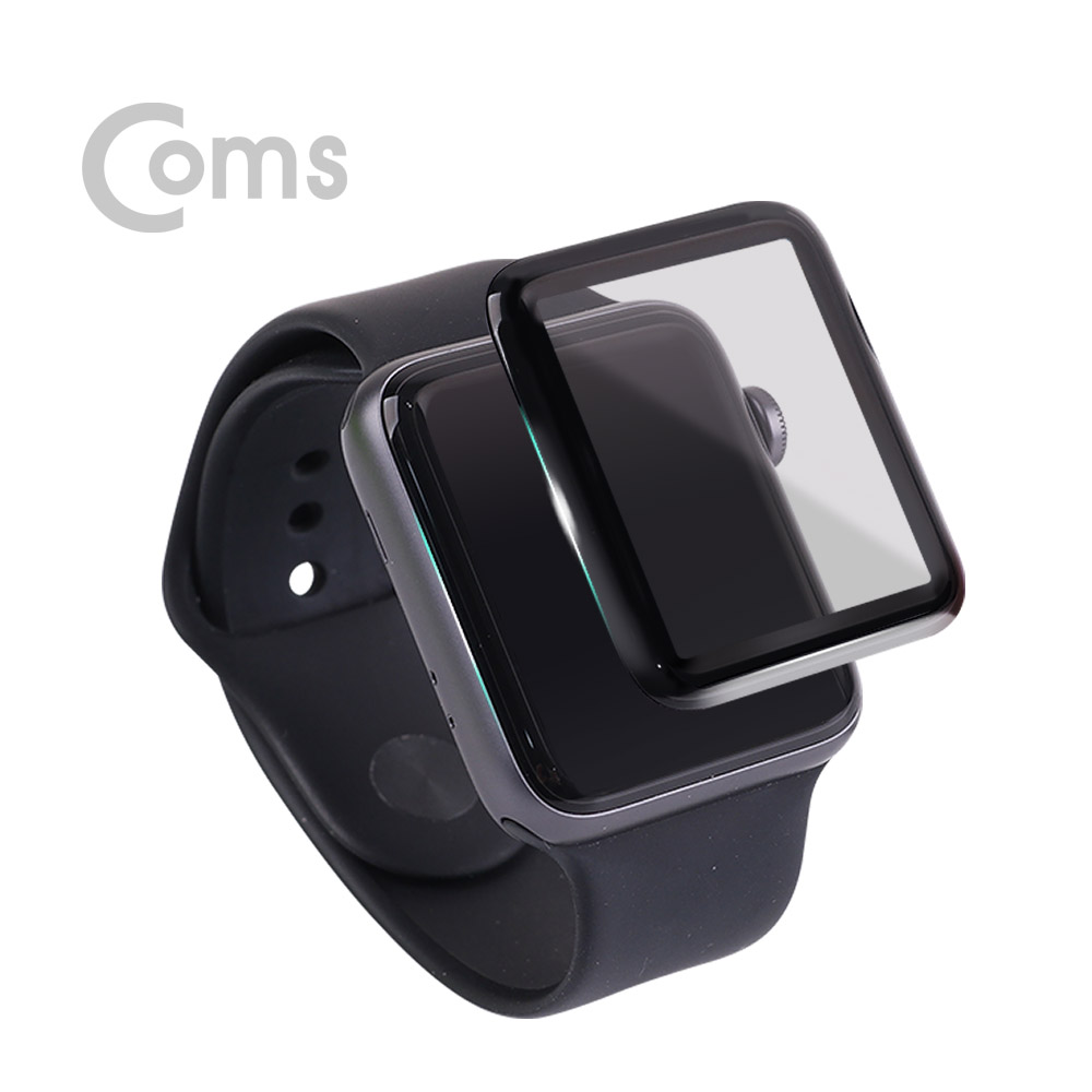 Coms 스마트 워치 보호필름, 42mm / 9H / 풀커버 / 강화유리/ Smart Watch