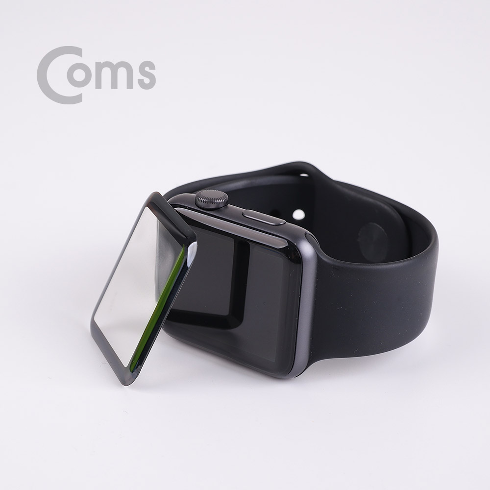 Coms 스마트 워치 보호필름, 42mm / 9H / 풀커버 / 강화유리/ Smart Watch