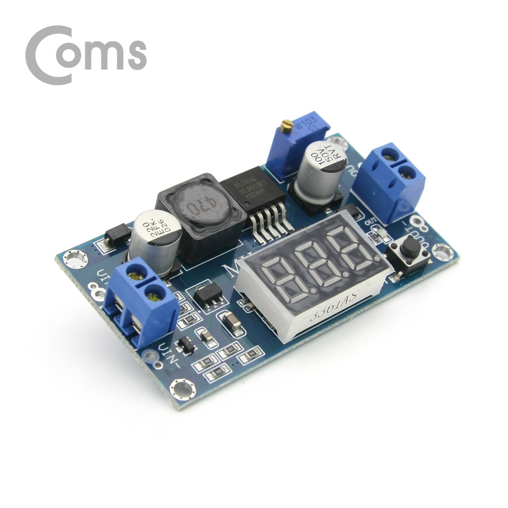 Coms DC 전원 변환기(승압) PCB형, LCD 표시