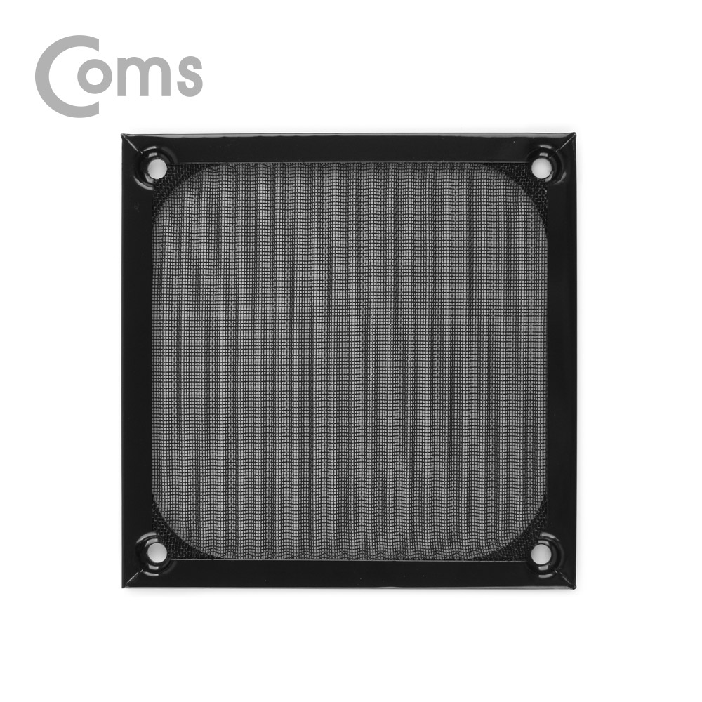 Coms 쿨러 필터(먼지 유입방지) Metal Black / 80mm