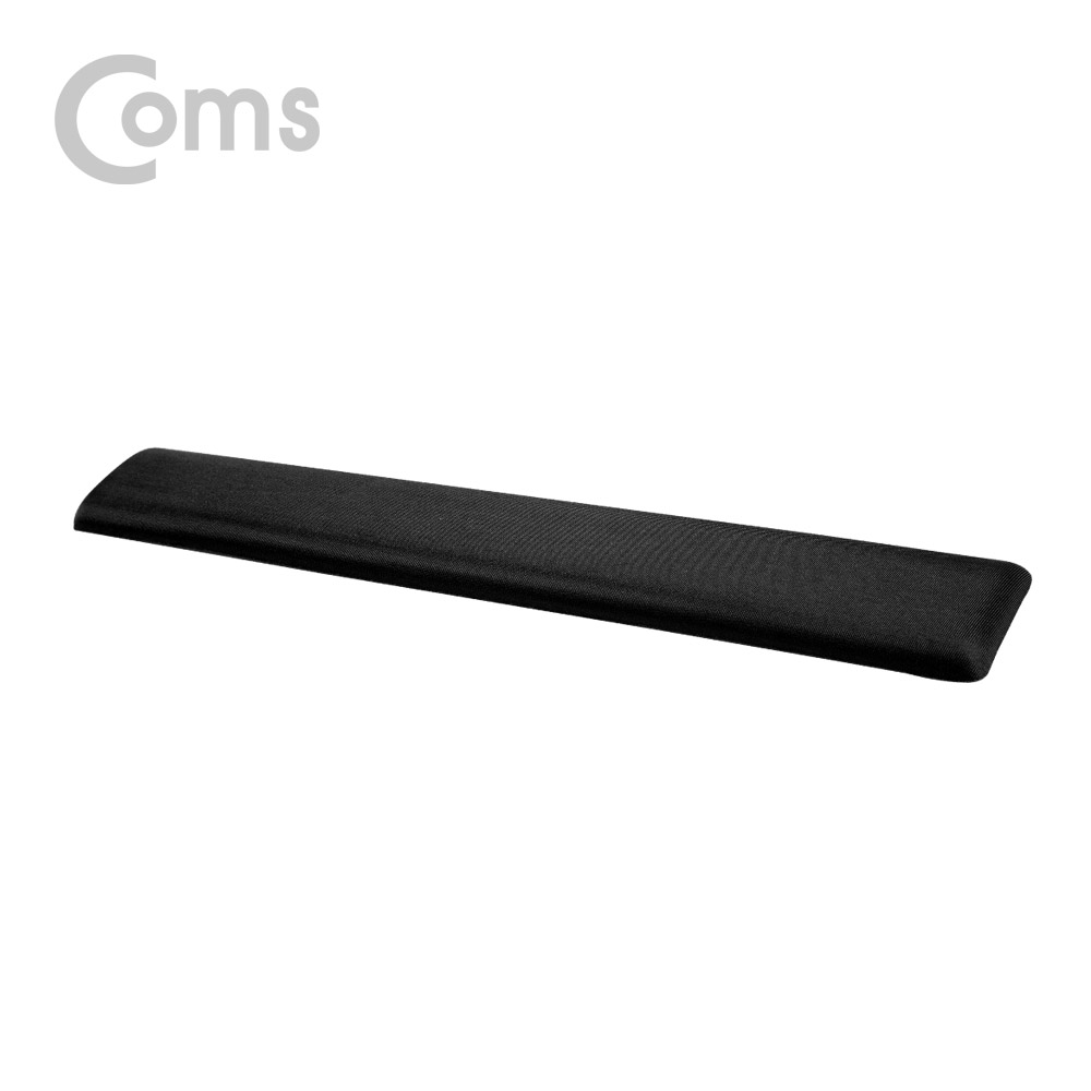 Coms 키보드 손목 보호대 - 42.5cm X 6cm / 패브릭 커버 / 직사각형 / 블랙