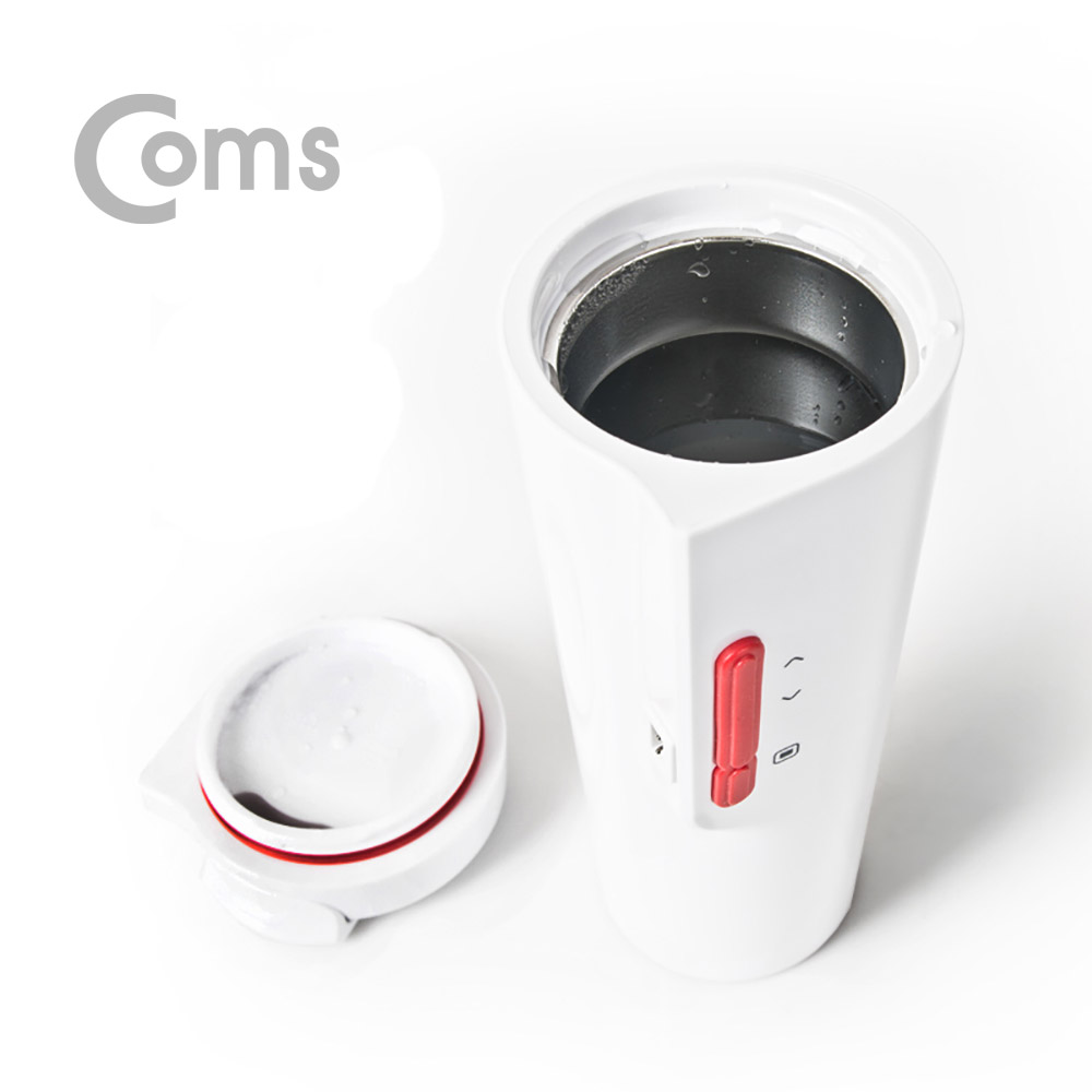 Coms 나비 차량용 히팅 텀블러 / 차량용 커피포트 일체형 / 12V-6A / Black