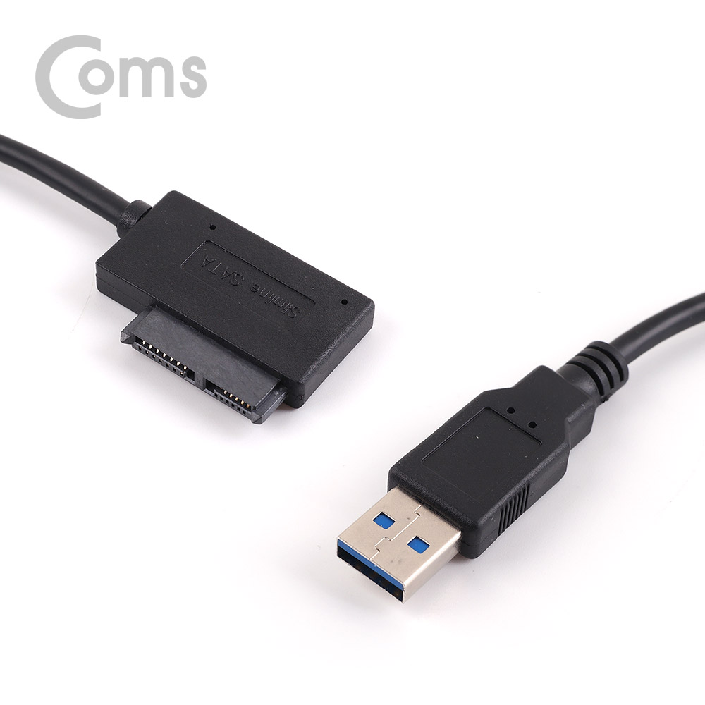Coms USB 컨버터(USB 3.0 M to Slimline SATA 꺾임(꺽임)) 15cm