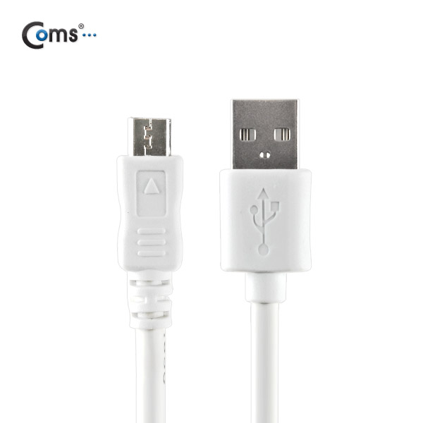 Coms USB/Micro USB(B) 케이블(고급형), White 2M