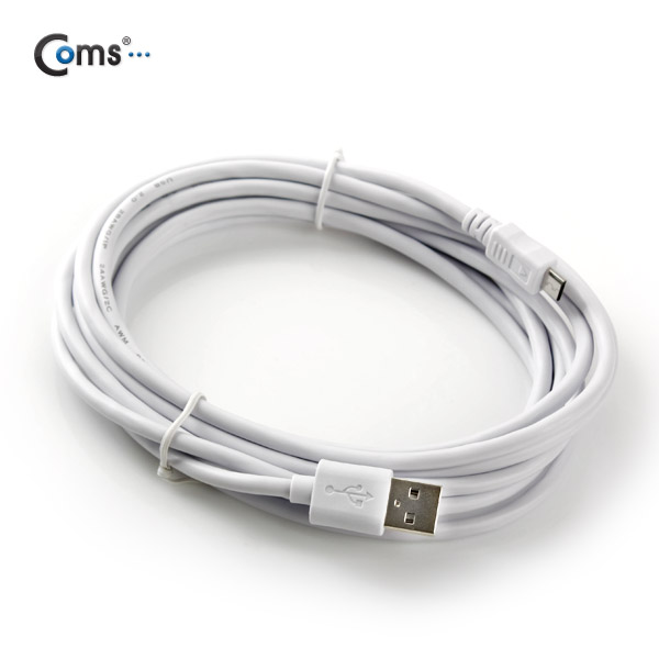 Coms USB/Micro USB(B) 케이블(고급형), White 3M