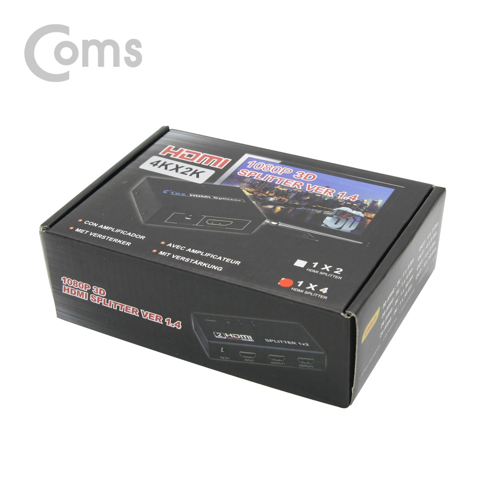 Coms HDMI 분배기(1:4) / 4K2K @30Hz / 1080P