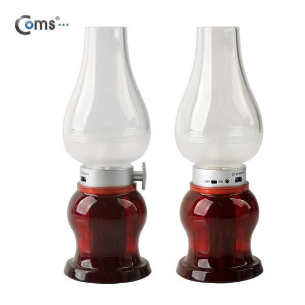 Coms USB 램프 (호롱불), Red