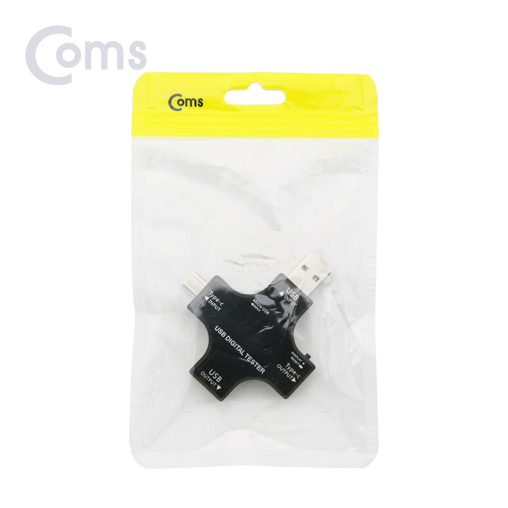 Coms USB 테스터기(전류/전압 측정) / USB 3.1 (Type C), USB 2.0, Micro 5P