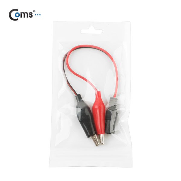 Coms 악어 클립 DC 변환 케이블, 30cm