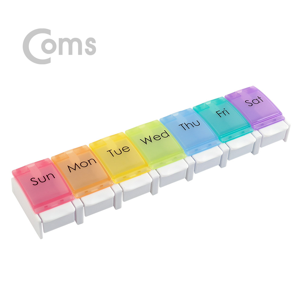 Coms 알약 케이스 / 원터치 / 7분할 / 알약 통