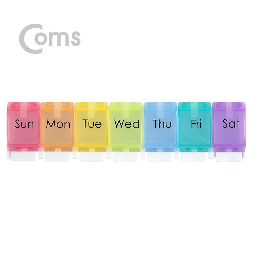 Coms 알약 케이스 / 원터치 / 7분할 / 알약 통